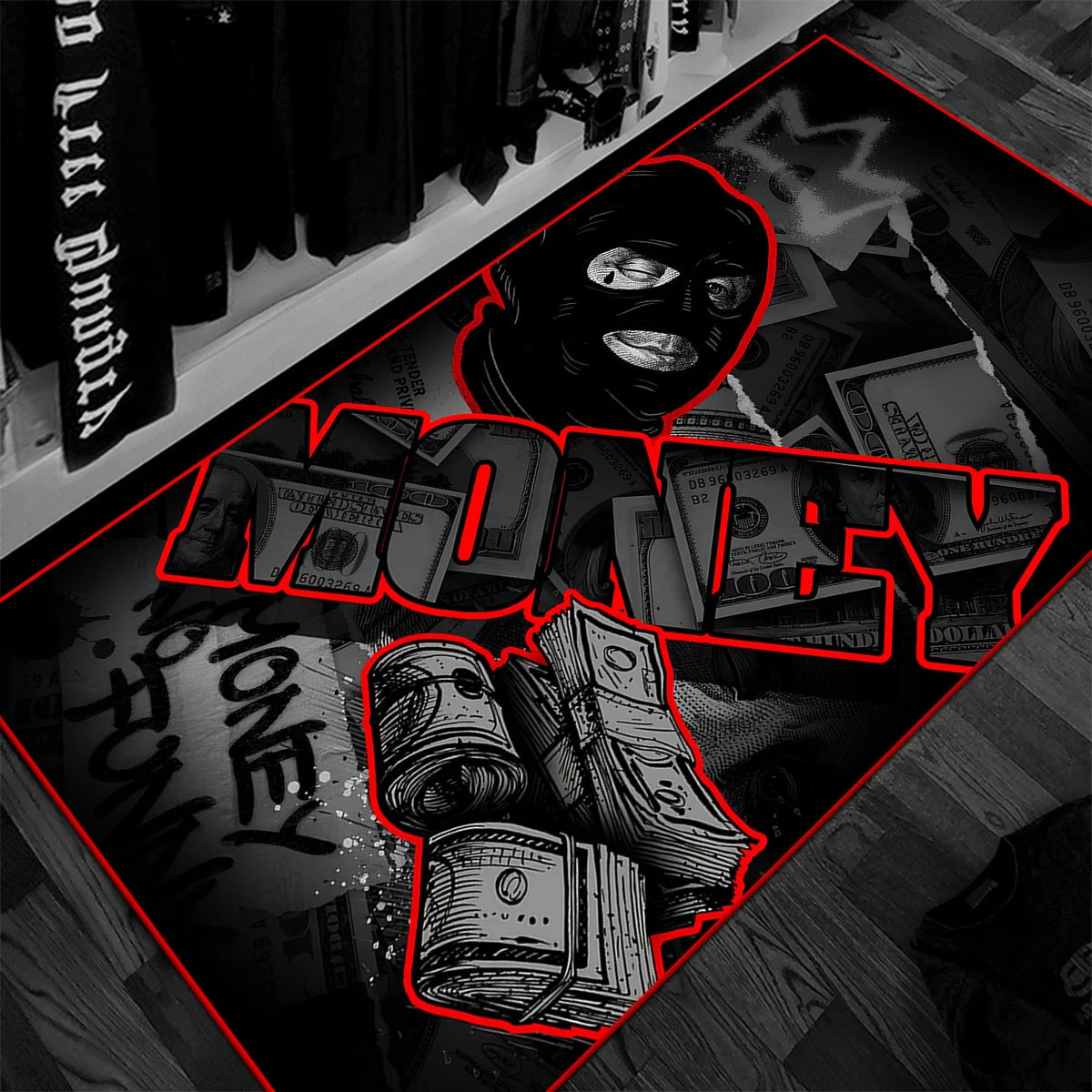 Tapete Gangster Dollar Antiderrapante