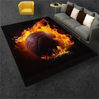 Tapete Basquete Flaming Antiderrapante